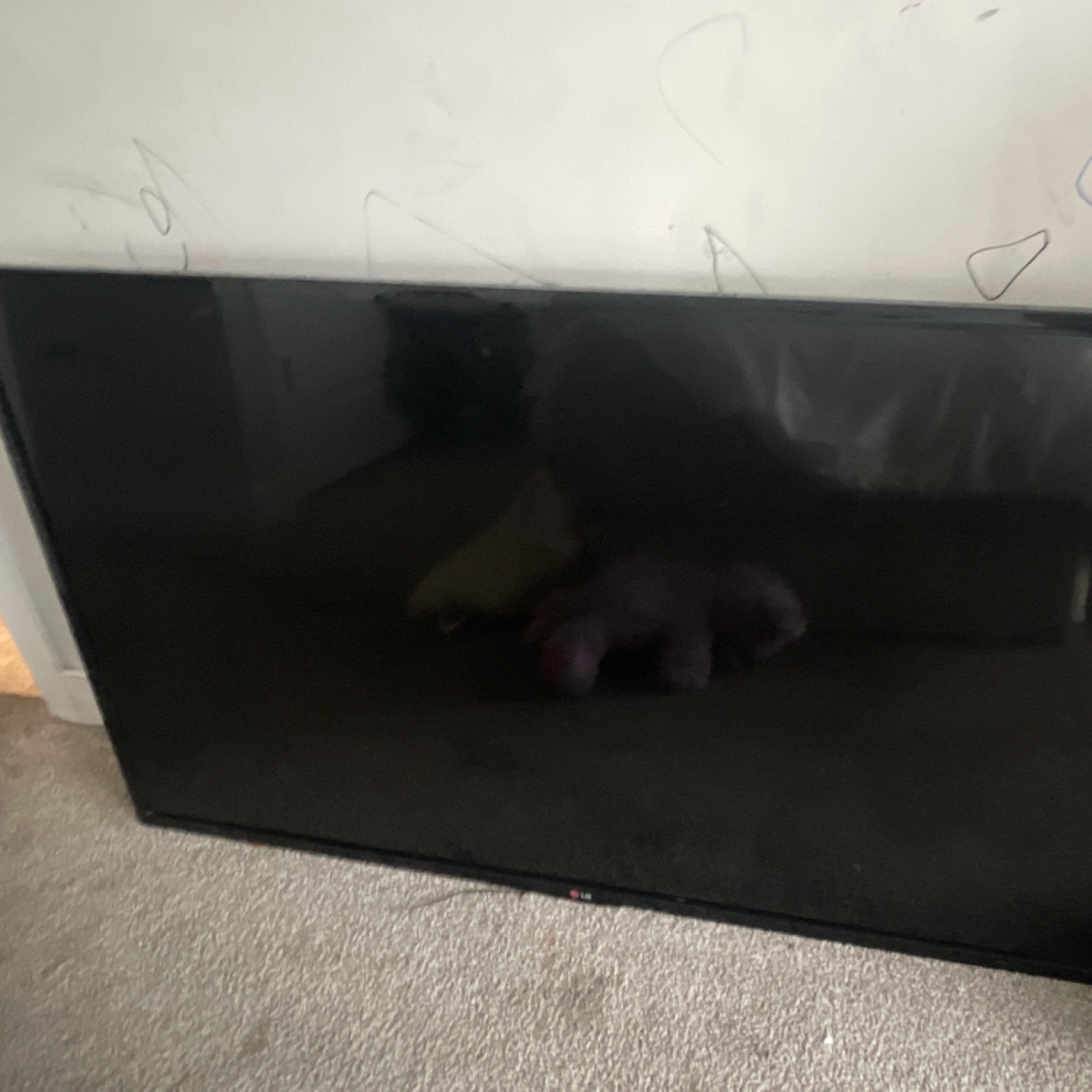 LG Flat Screen TV Black