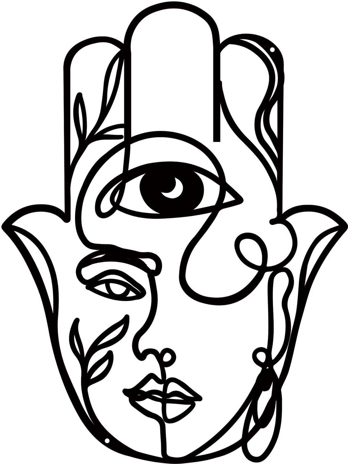 Metal Sacred Geometry Wall Art, Metal Zen Wall Decor Iron Buddha Wall Art Medita