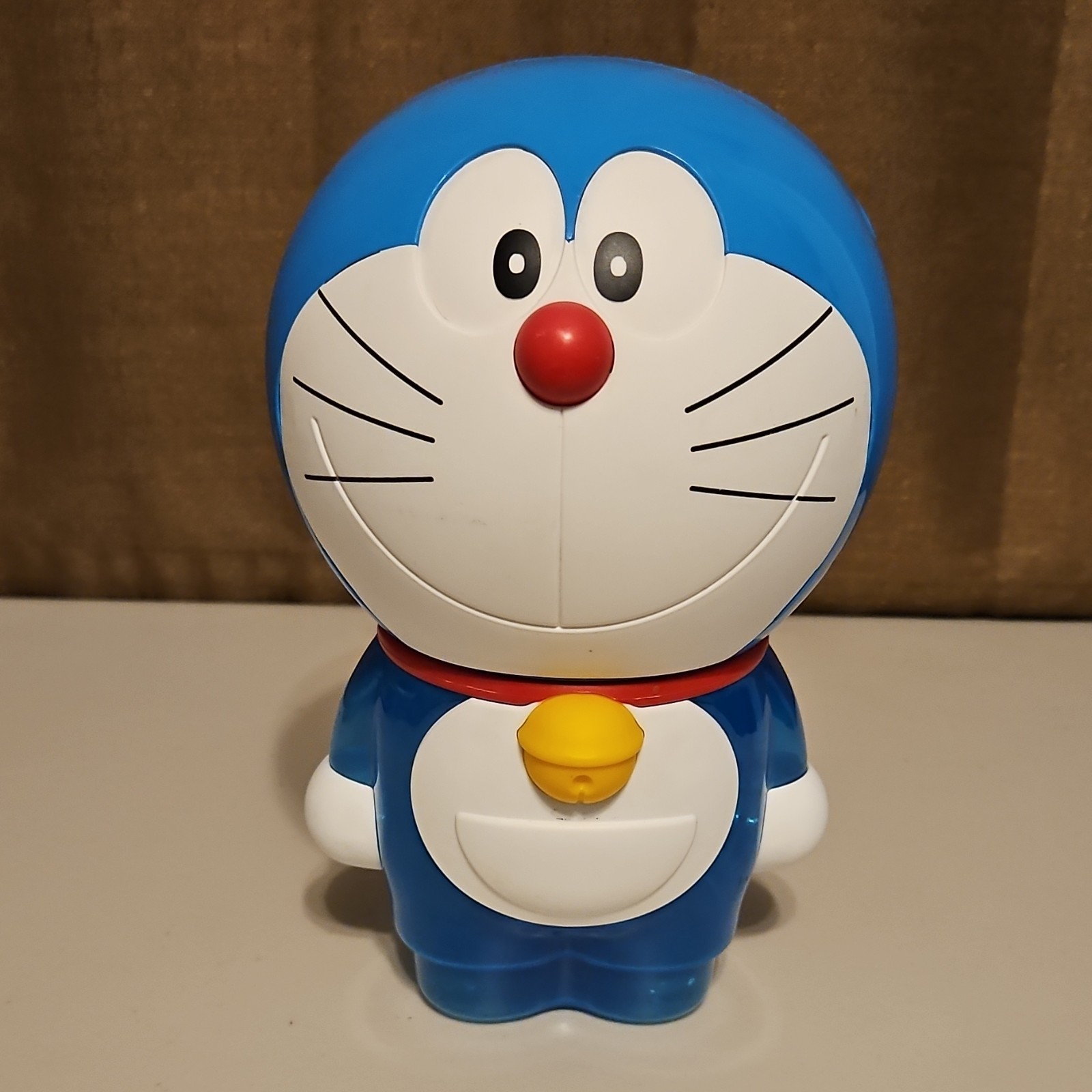 Doraemon Plastic Piggy Bank Blue Collectible Anime Merchandise
