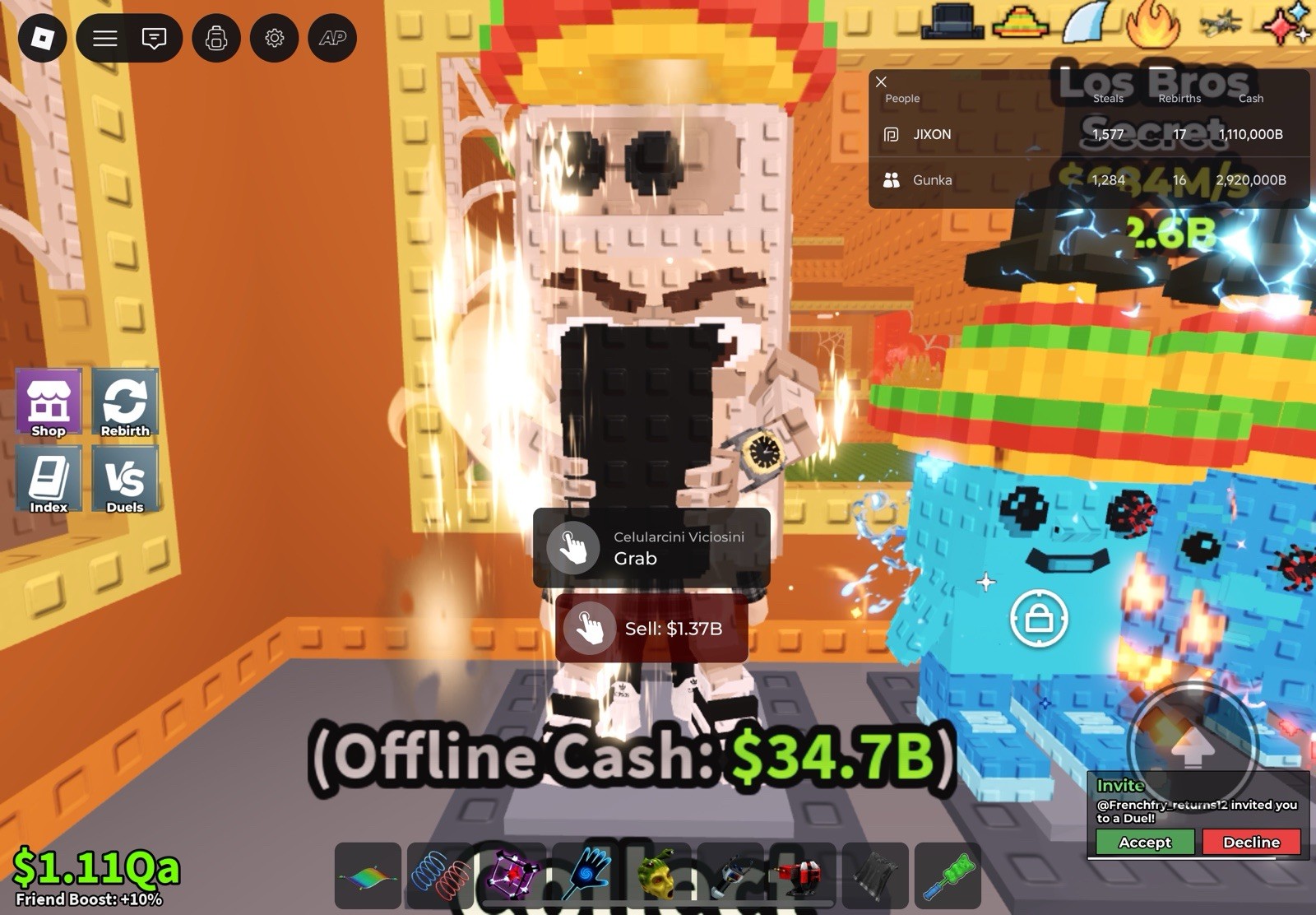 Steel a Brain Rot Celularcini Viciosini Virtual Game Item Asset