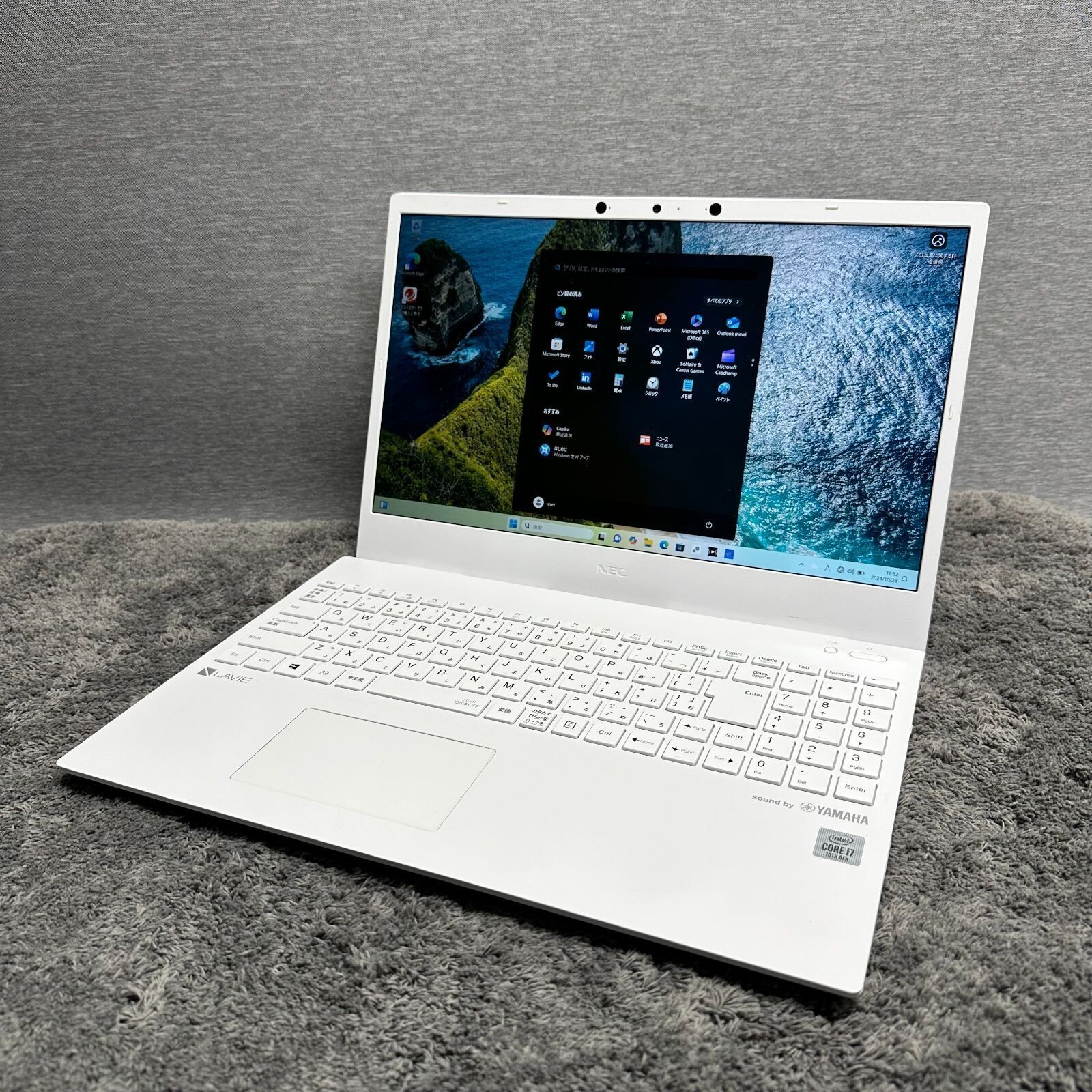 NEC LaVie N1575 CPU 11th Generation Core i7 Memory 8GB SSD 512GB Used w/ AC