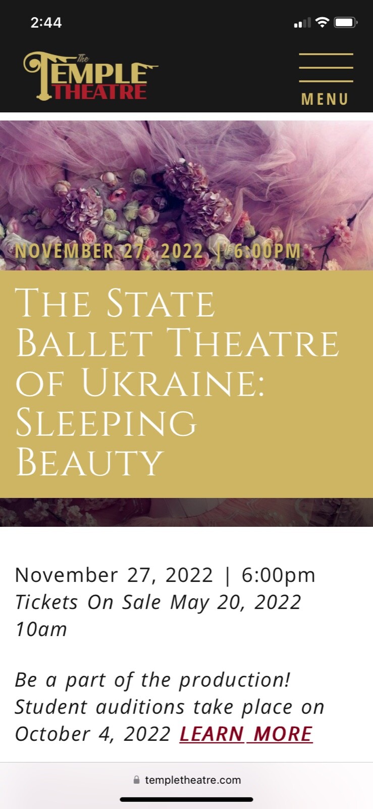 ballet theater tickets