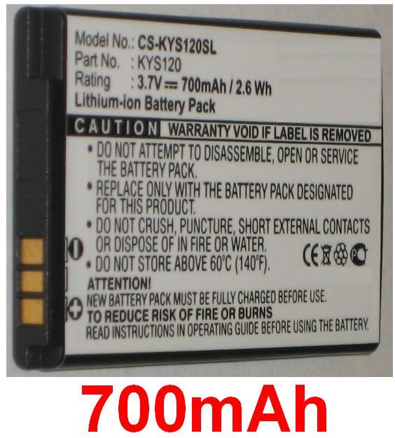 Battery 700mAh Type 5AAXBT047GEA SCP-44LBPS TXBAT10188 for Kyocera Brio S3105