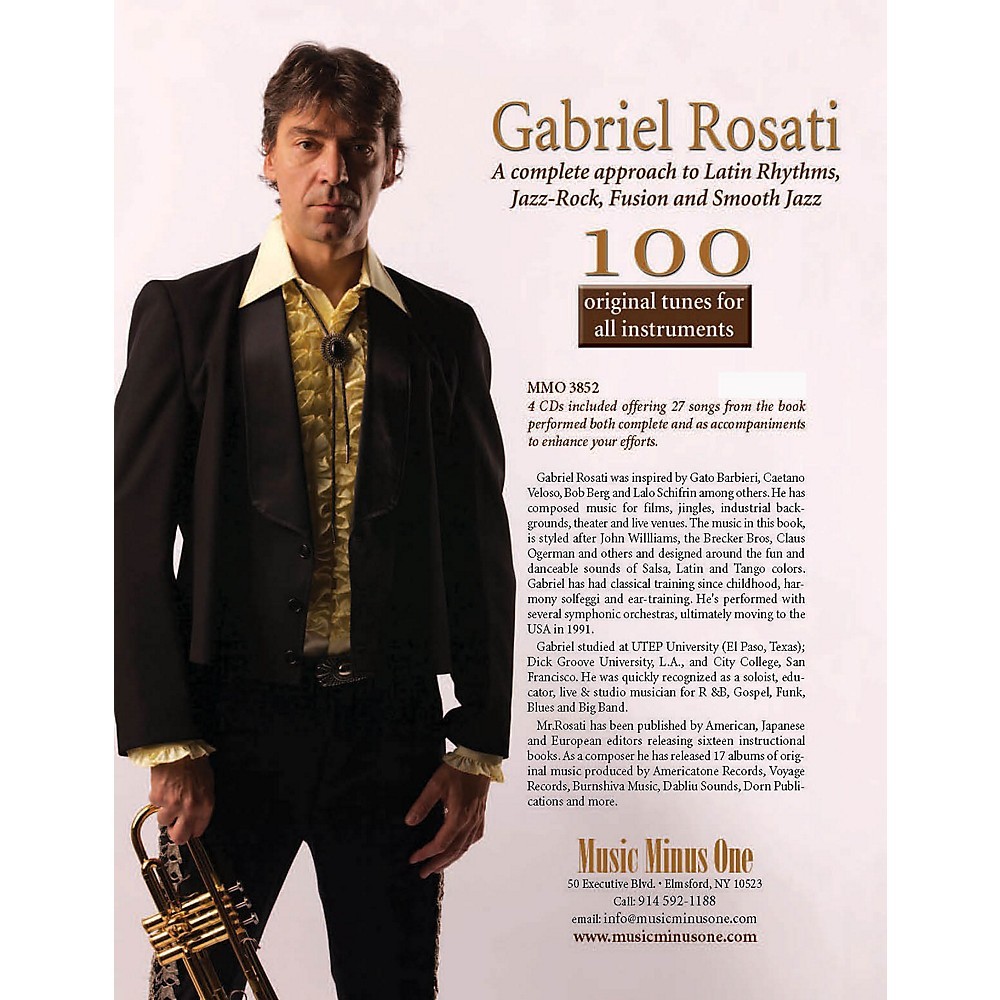 Music Minus One Gabriel Rosati 100 Original Tunes for All Instruments with CD