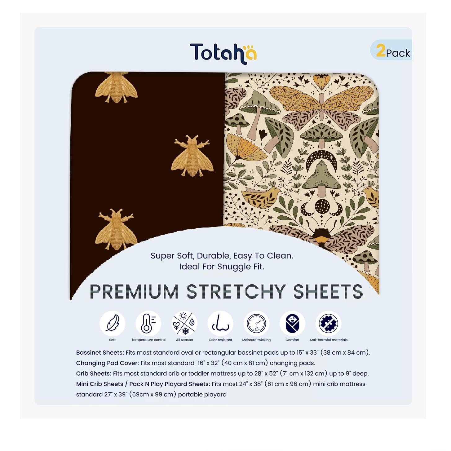 Premium Stretchy Changing Pad Cover, Buttery Soft Diaper Changing Pad Covers ...