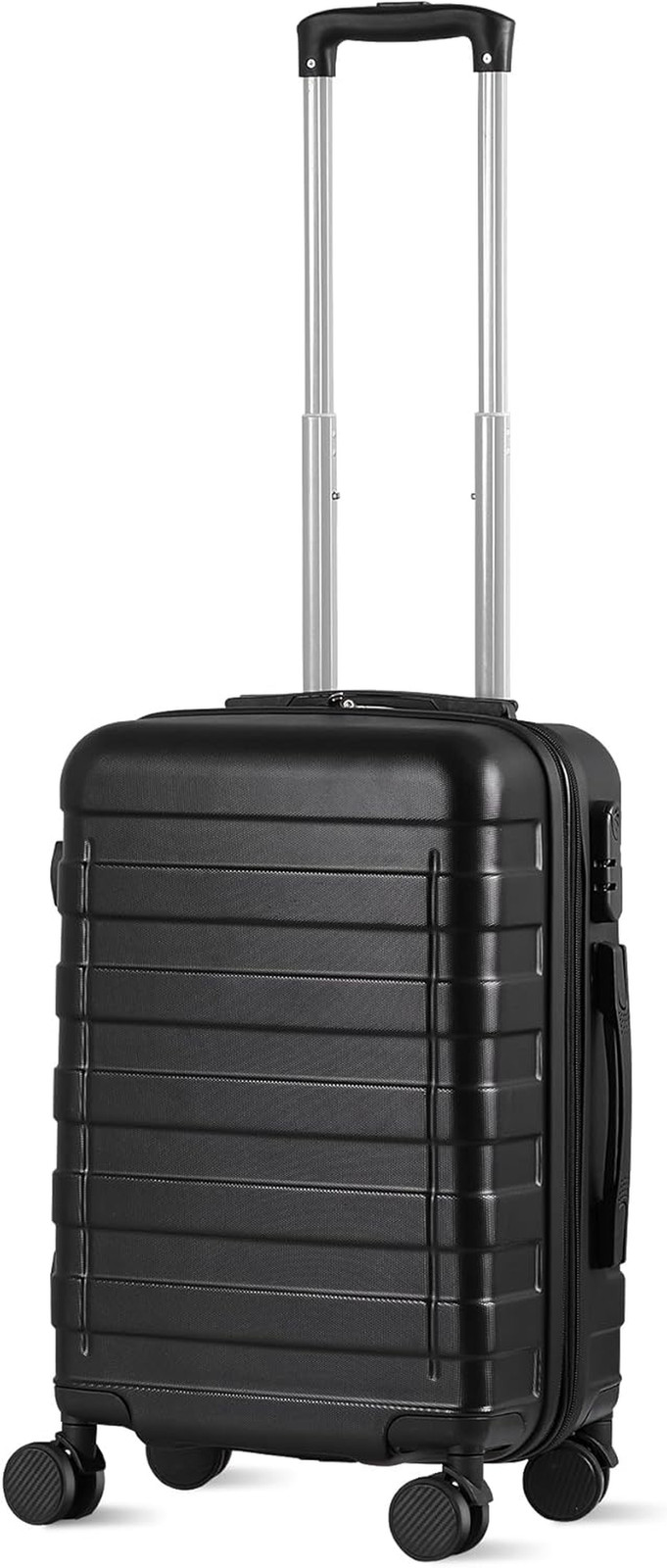 Hardside Carry on Spinner Suitcase Luggage Expandable with Wheels 22 Black