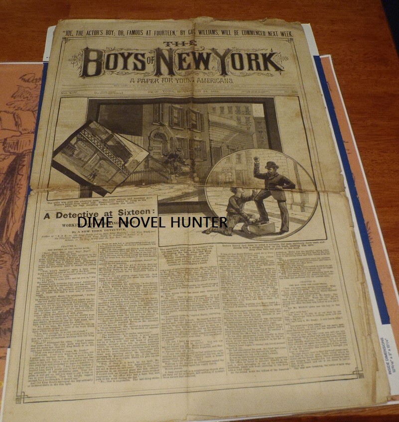 ELECTRIC SPARKS G TREBEL OLD KING BRADY COVER BOYS OF NEW YORK #693 FRANK TOUSEY