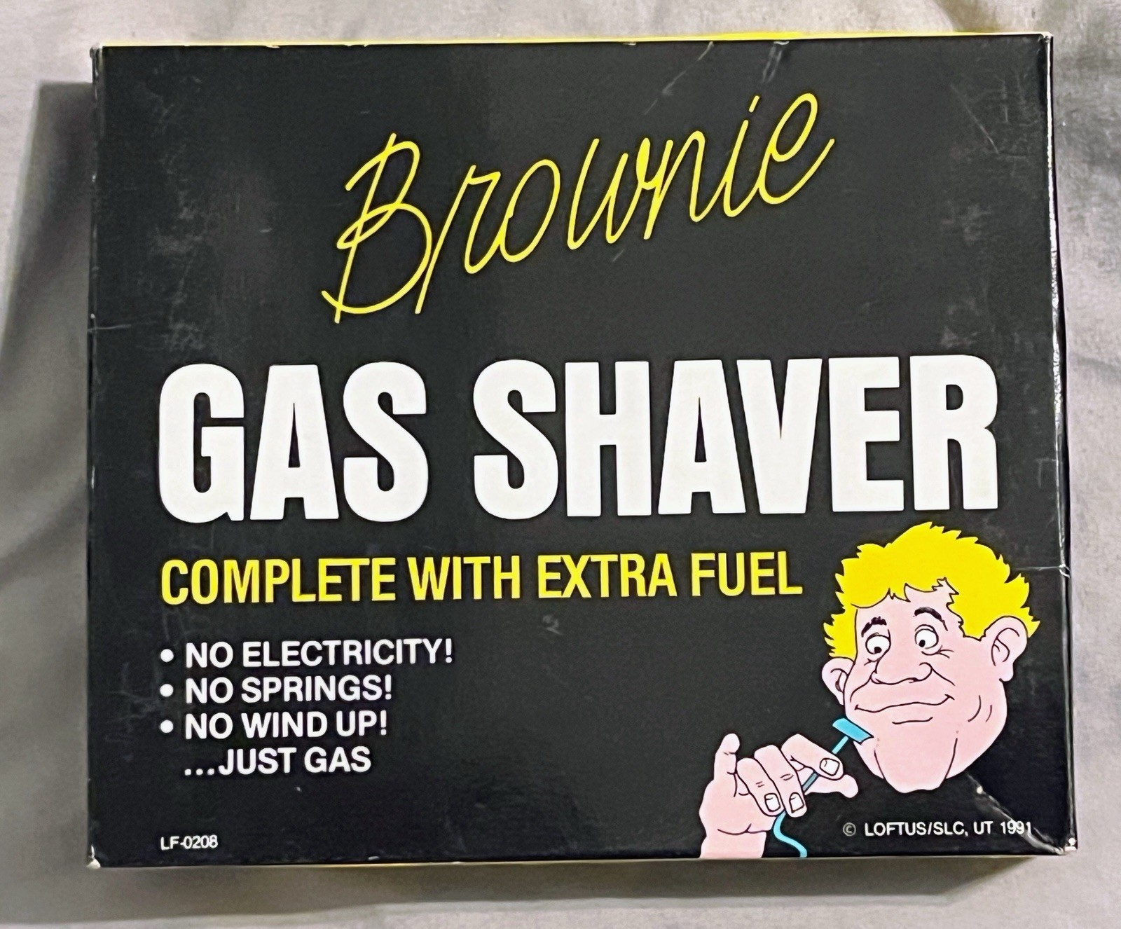 Vintage 1950's Men's Brownie Gas Shaver Funny Gag Gift Novelty Joke W/box