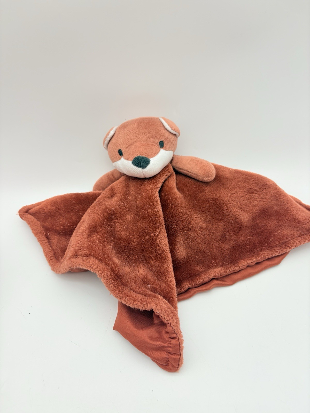 Carters Fox Lovey Security Blanket Baby Plush Brown Red Child of Mine Plush Cute