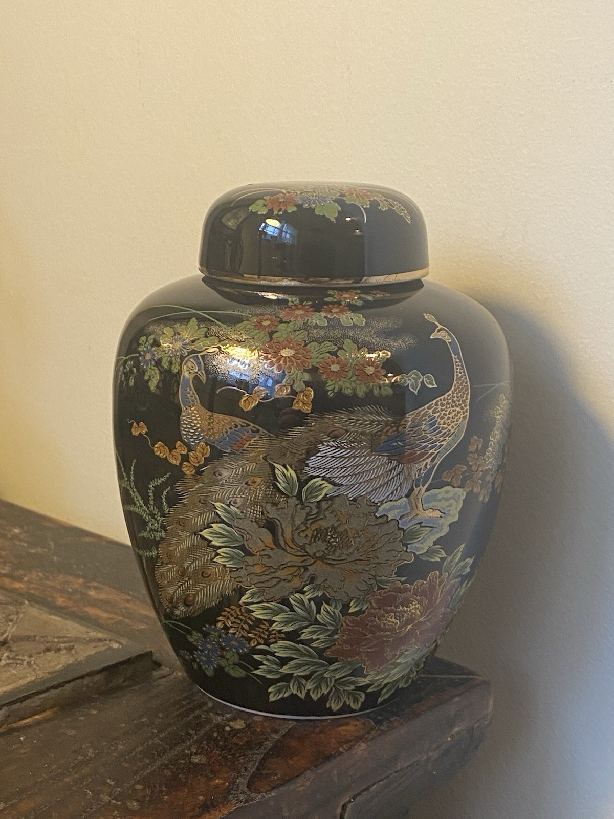 Japanese Gold- Plated Pink Porcelain Teapot with Lid