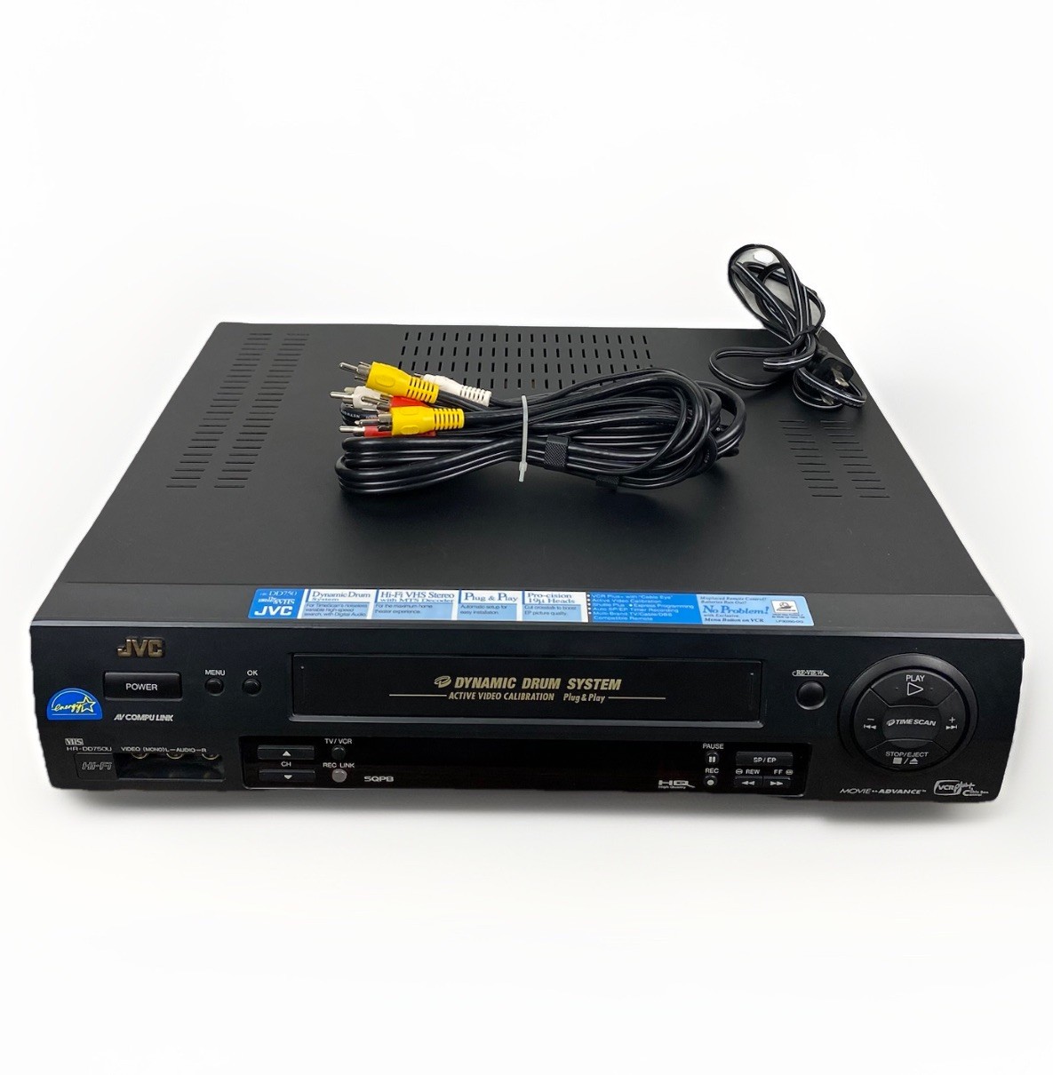 JVC HR-DD750U Video Cassette Recorder HiFi VHS Stereo VCR Player Dynamic Drum