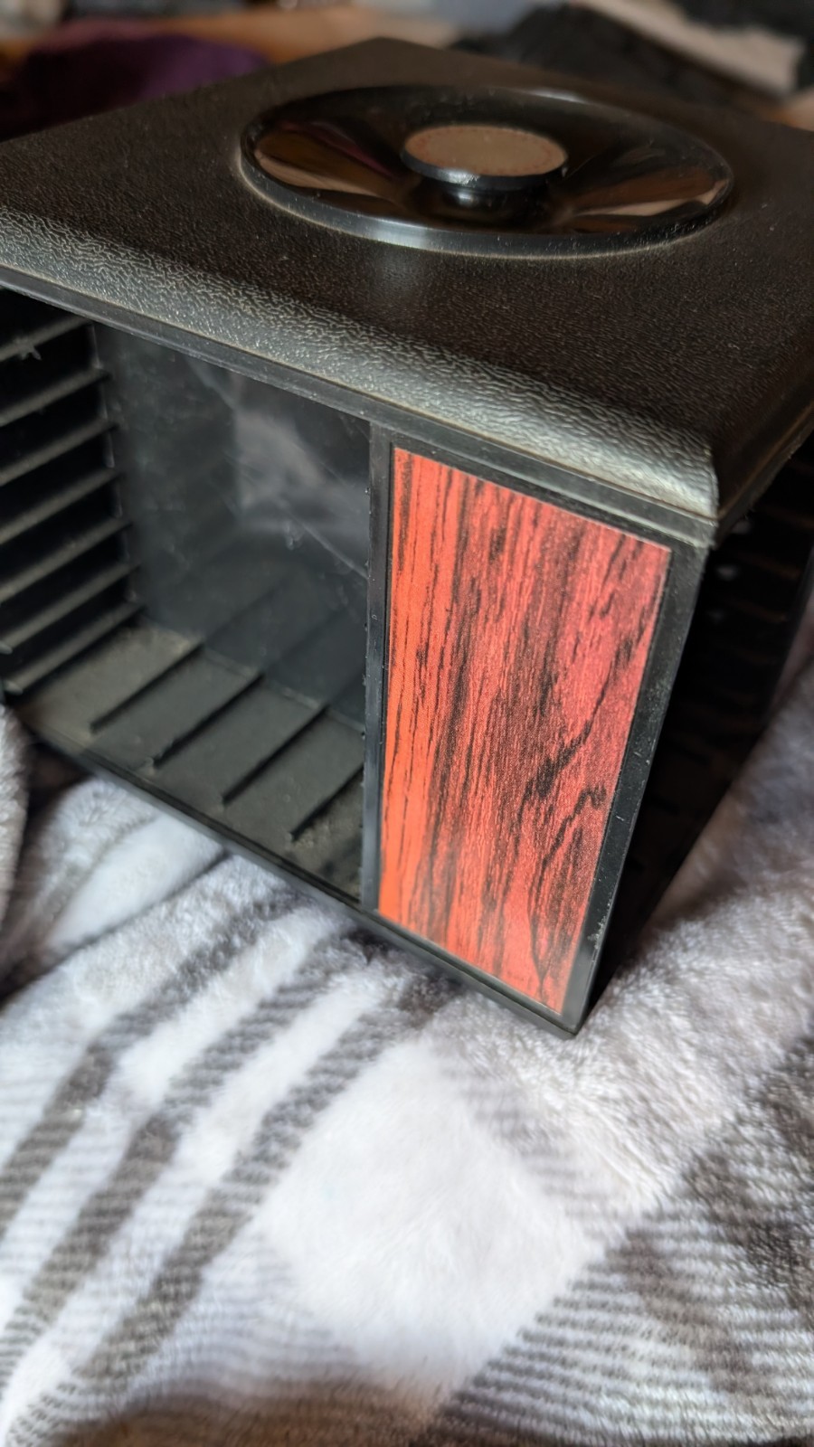 Vintage Stow-A-Way Cassette Tape Storage Carousel Rack Holder Spins Holds 20/ 32