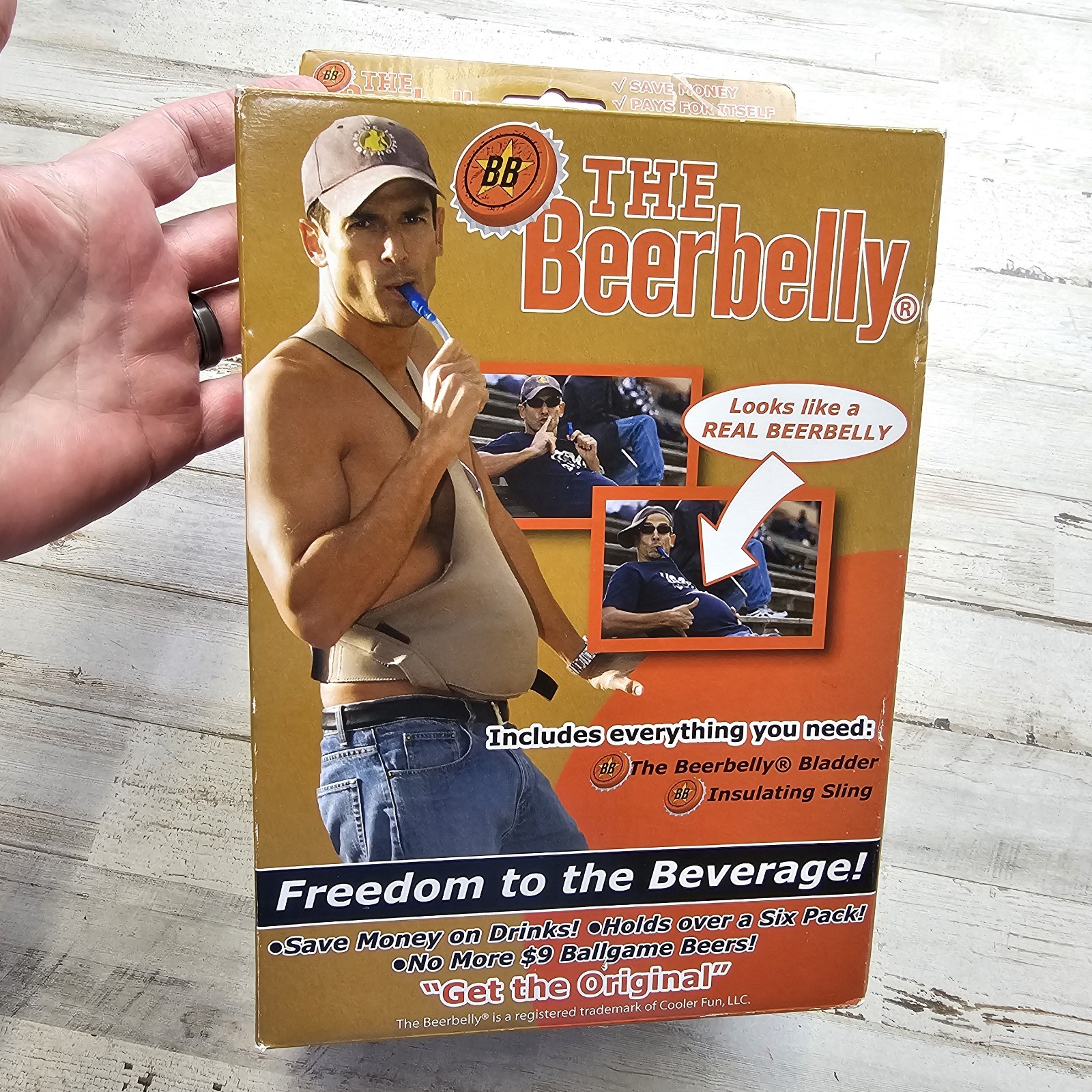 BeerBelly Bladder Insulating Sling Hidden Liquid Fluid Hydration Cooler Gag Gift