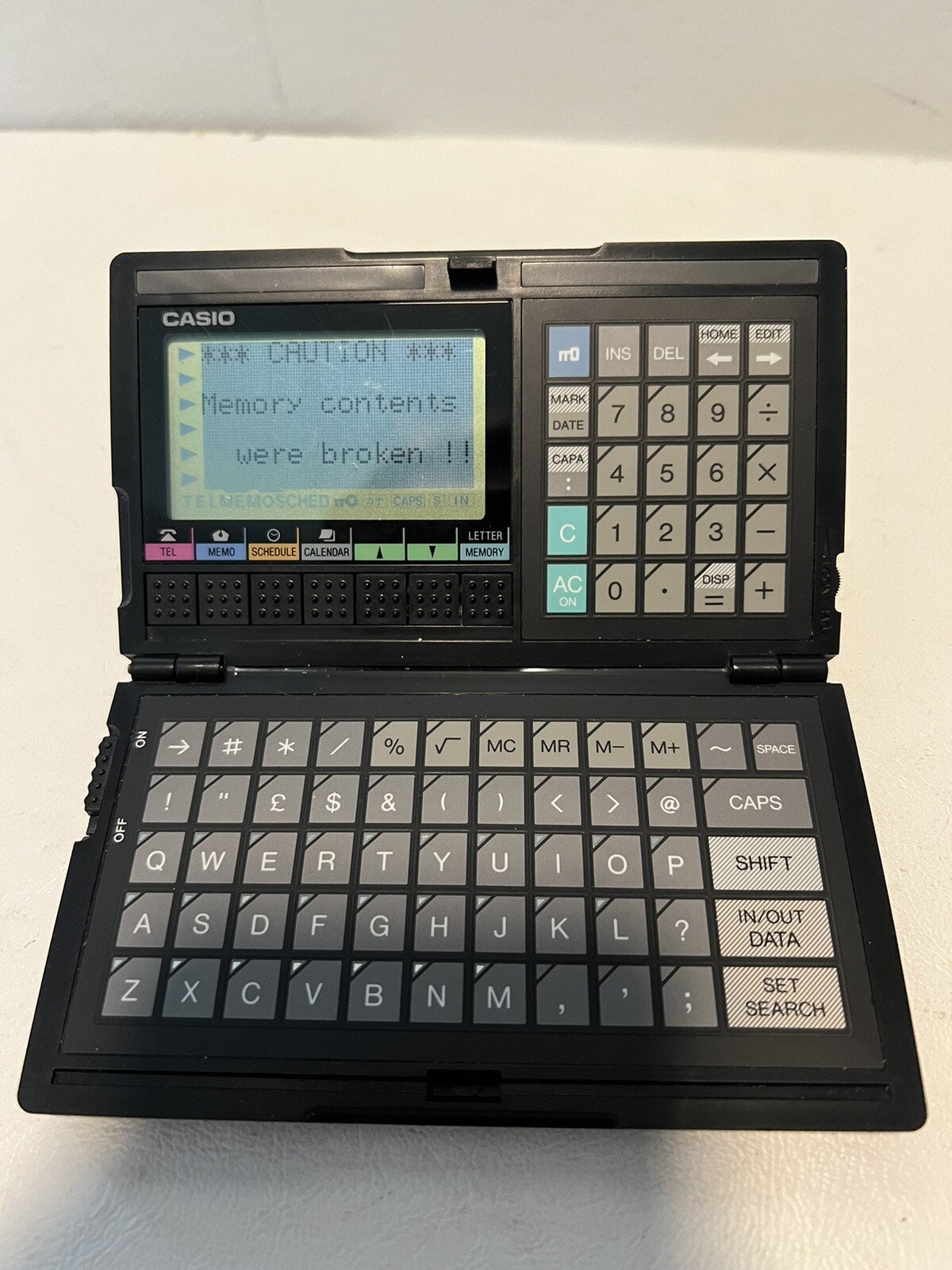 1980's made in Japan Vintage Rare Casio SF-4000 Digital Diary Organizer