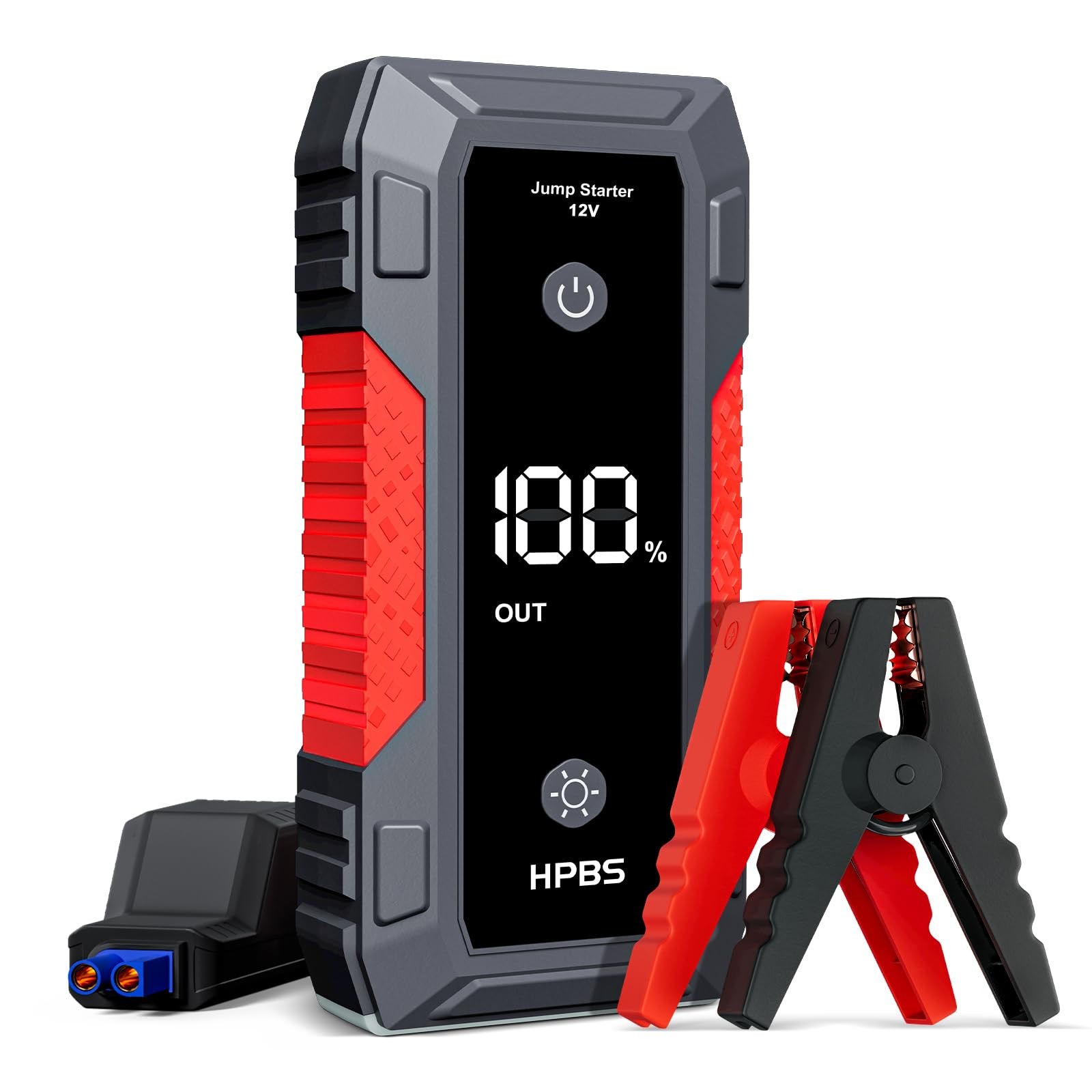 HPBS H50 Jump Starter - 5000A Battery Pack for Up to 10.0L red1 