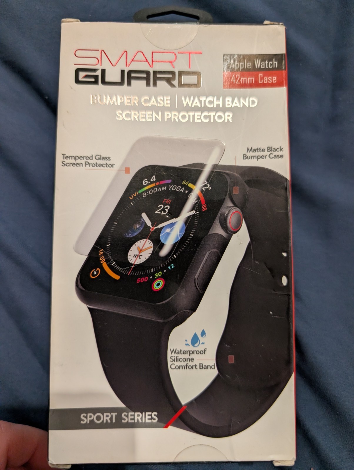 TZUMI •Smart Guard • 3-in-1 Protector for Apple Watch • 42mm Black