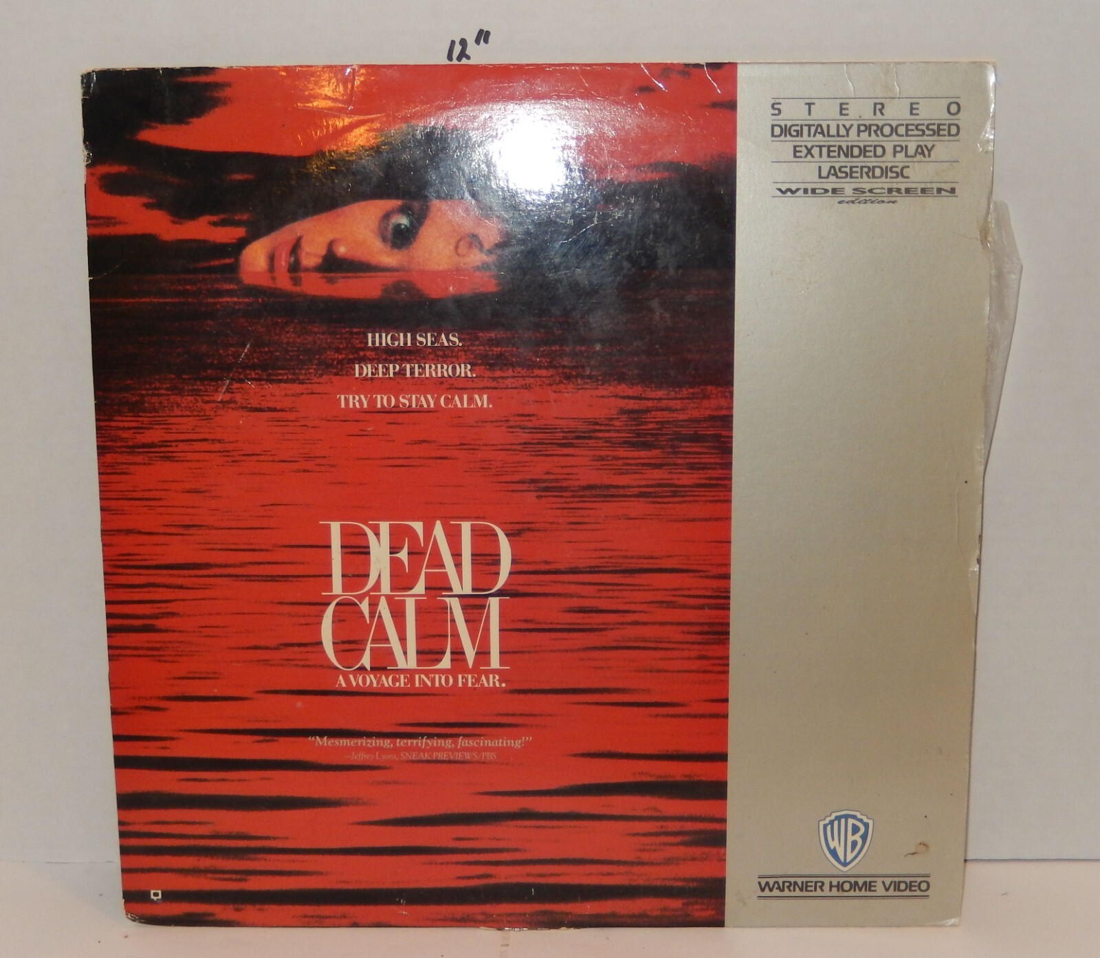 Laserdisc 1988 Dead Calm Nicole Kidman Sam Neill Laser Disc