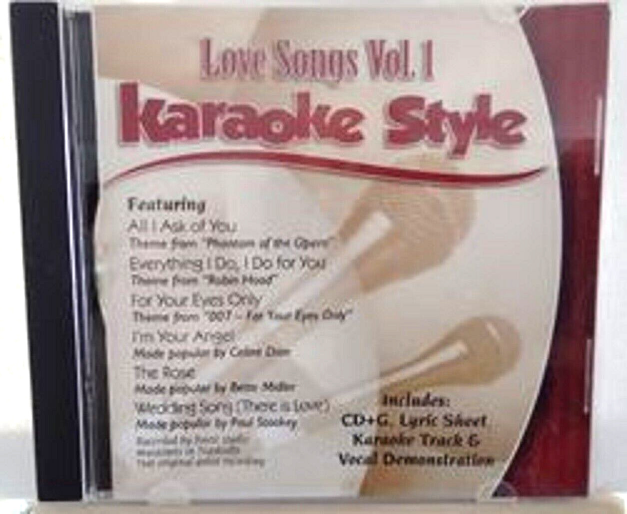 Karaoke Style Love Songs Volume 1 CD+G Daywind