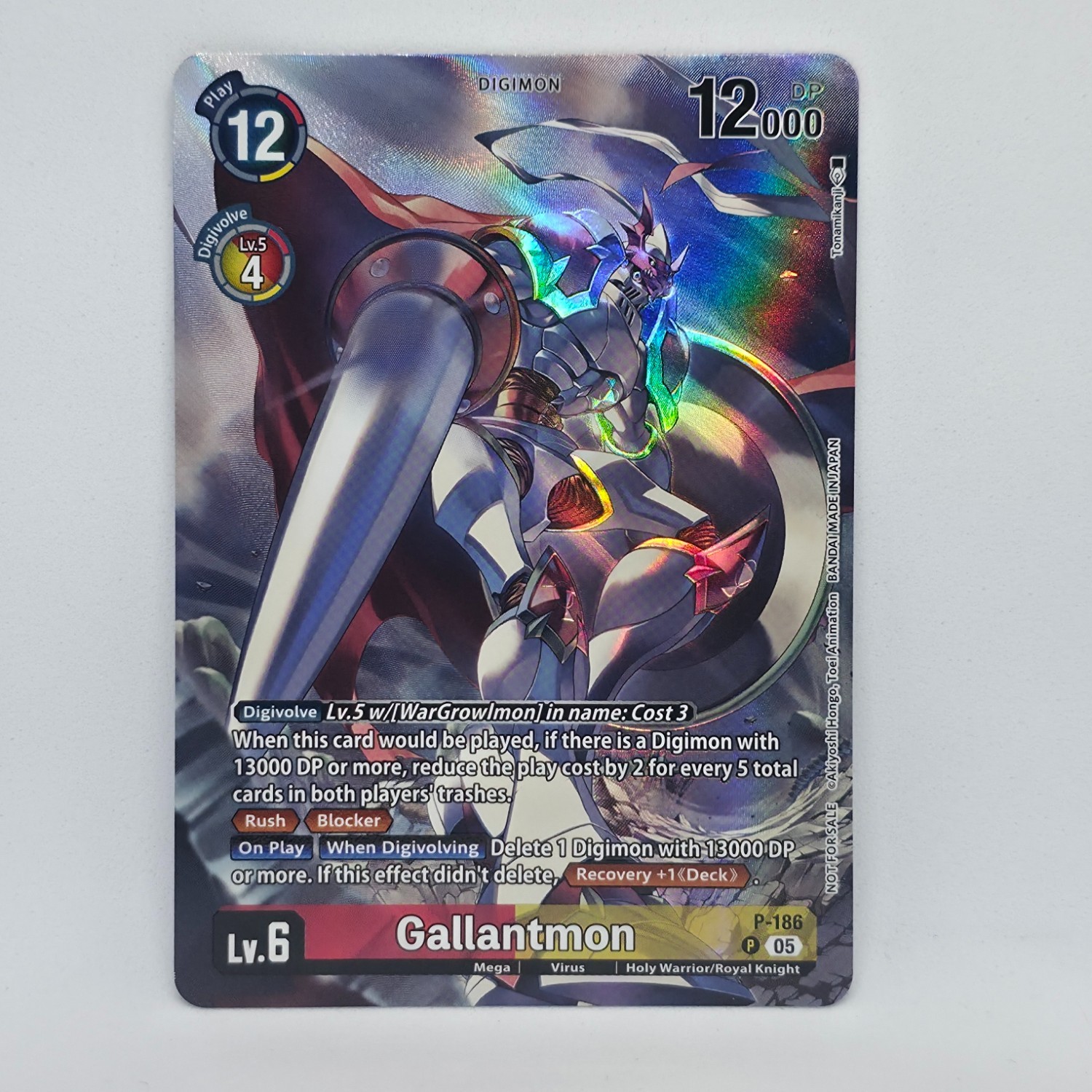 Gallantmon P-186 Promo World Convergence Digimon TCG