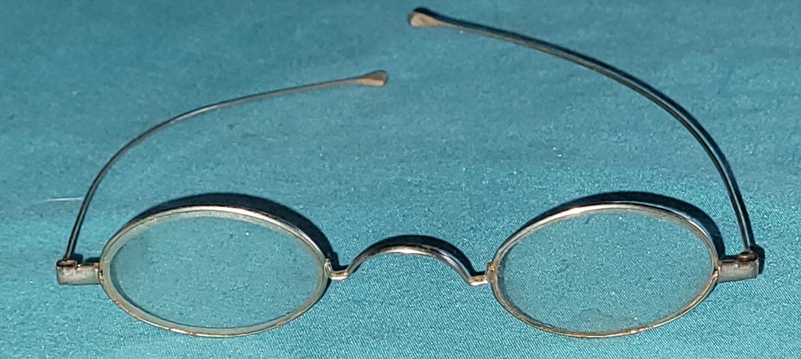 Antique 18th 19th Century Round Wire Frame Spectacle Eyeglass Rare Collectible 