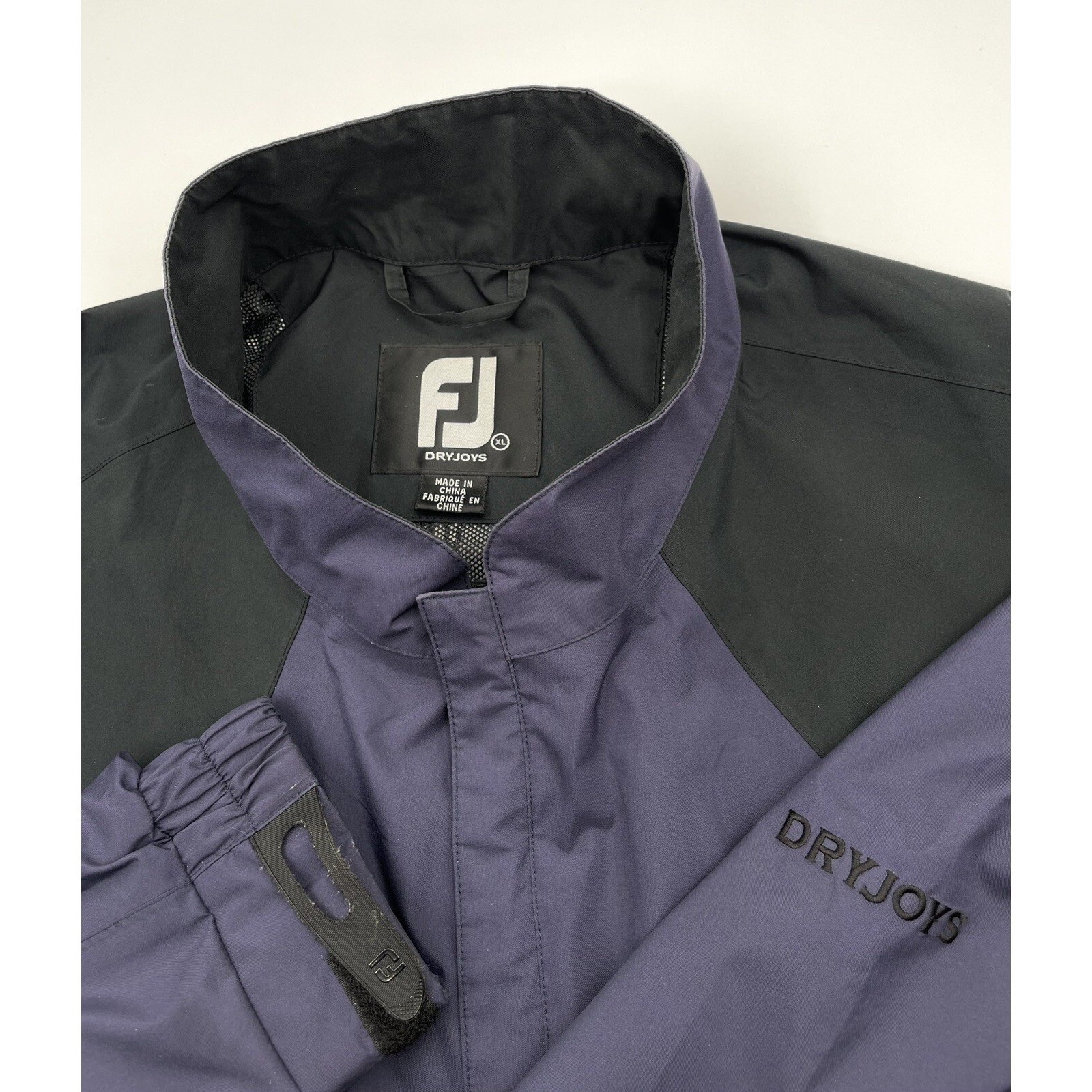 Footjoy Jacket Mens XL Purple Windbreaker Golf Long Sleeve Dryjoys Light