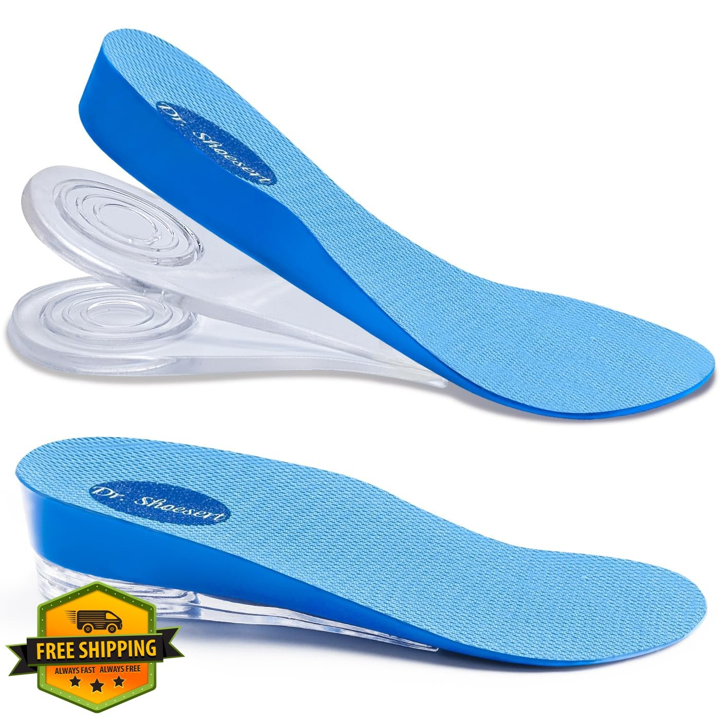 Dr. Shoesert Height Increase Insoles 3/4 Length Cushion