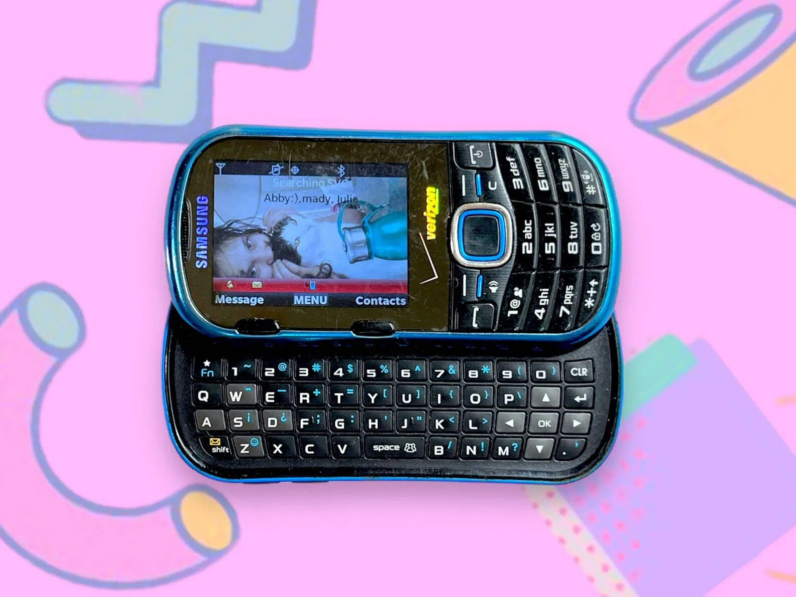 Vintage Y2K Samsung Slide Cell Phone. Works! As is.