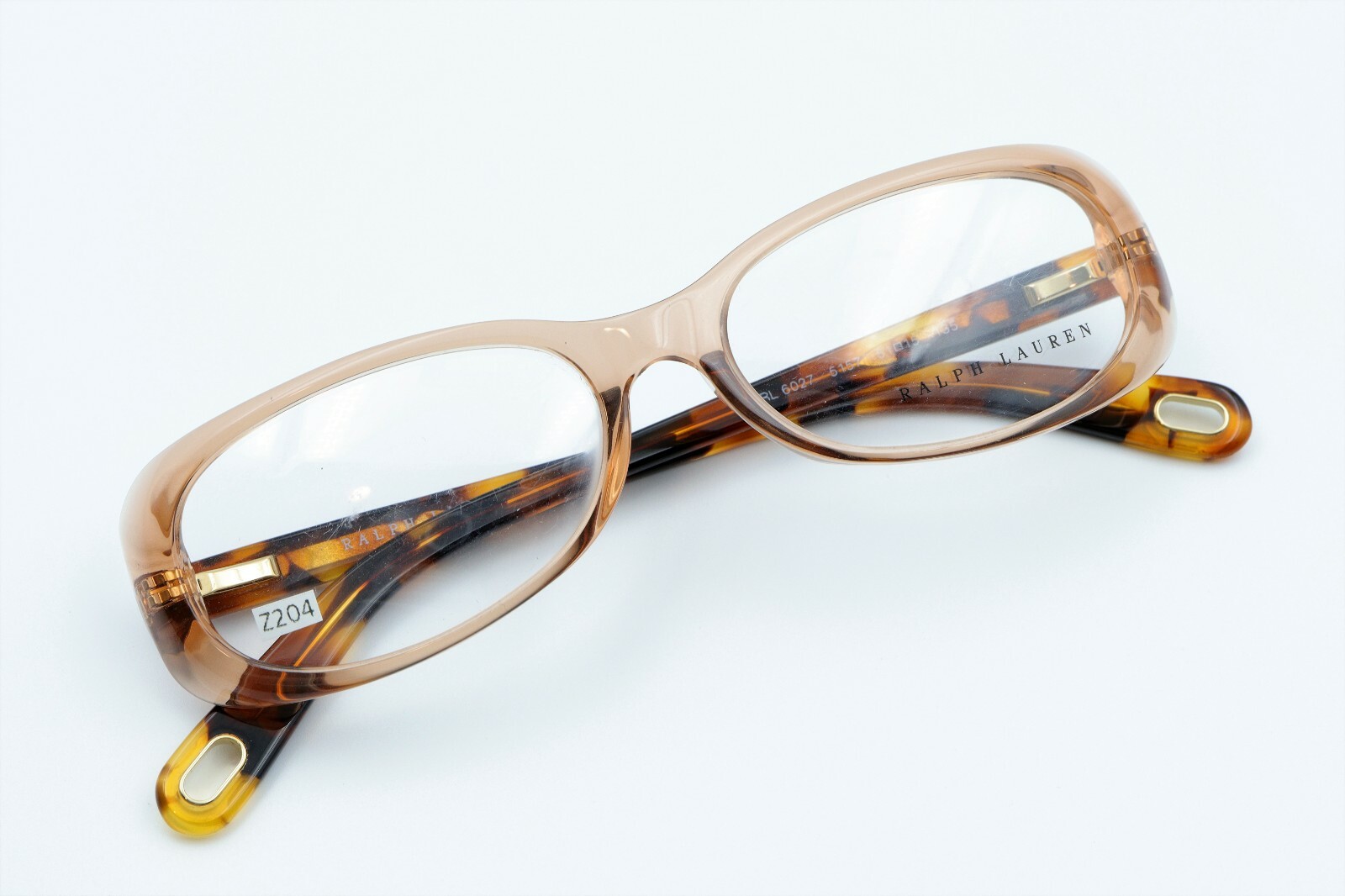 RALPH LAUREN RL6027 5157 Lt. Brown/Tortoise 51-15-135 Frames Flex ITALY Z204