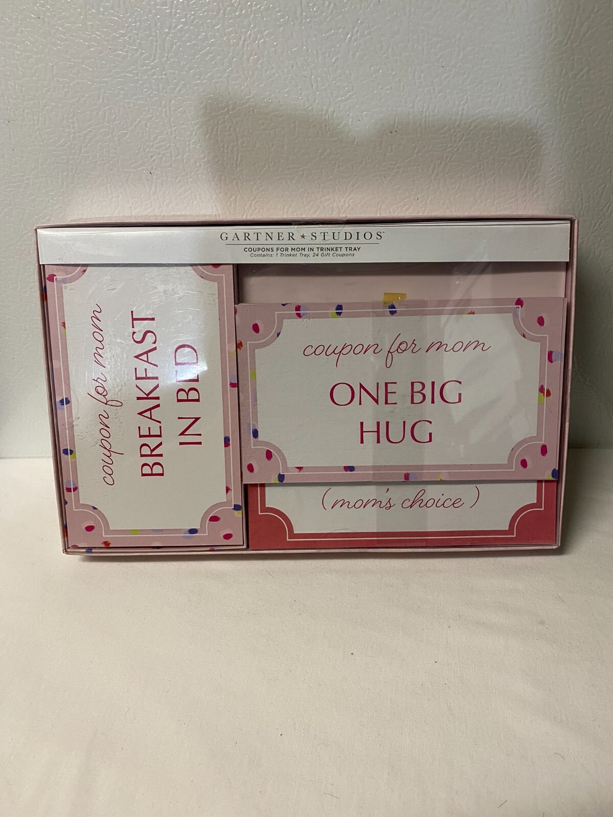 Gartner Studios Pink 24 Coupons For Mom In Trinket Tray    New