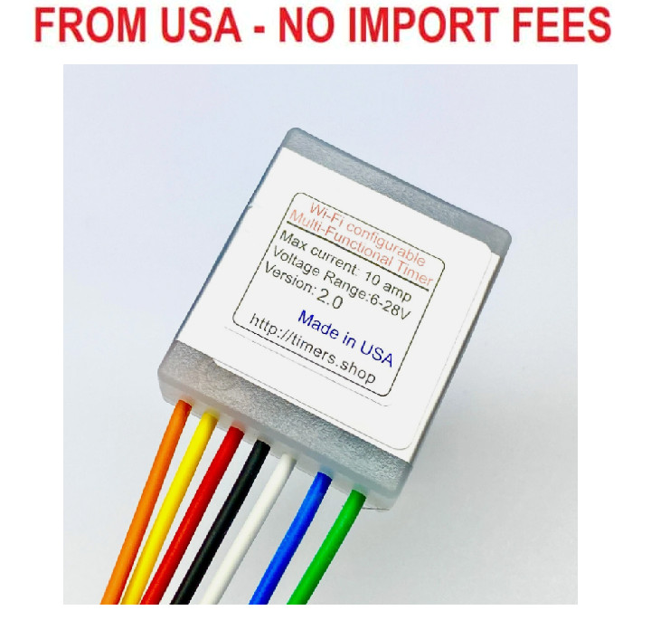 6V-28V 10 Amp Timer Wi-Fi (configurable via phone)