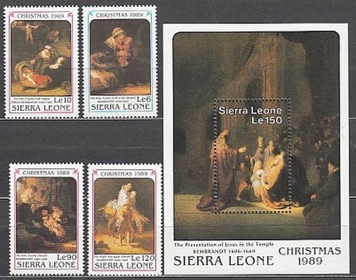 Sierra Leone - Mail Yvert 1083/6+Hb 117 ** Mnh Christmas