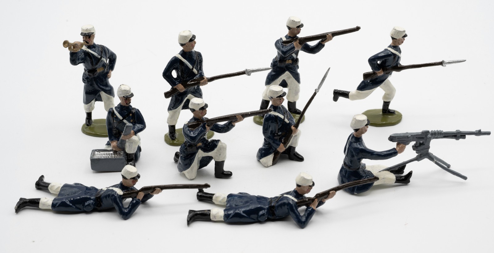 10 Metal Soldiers French Foreign Legion