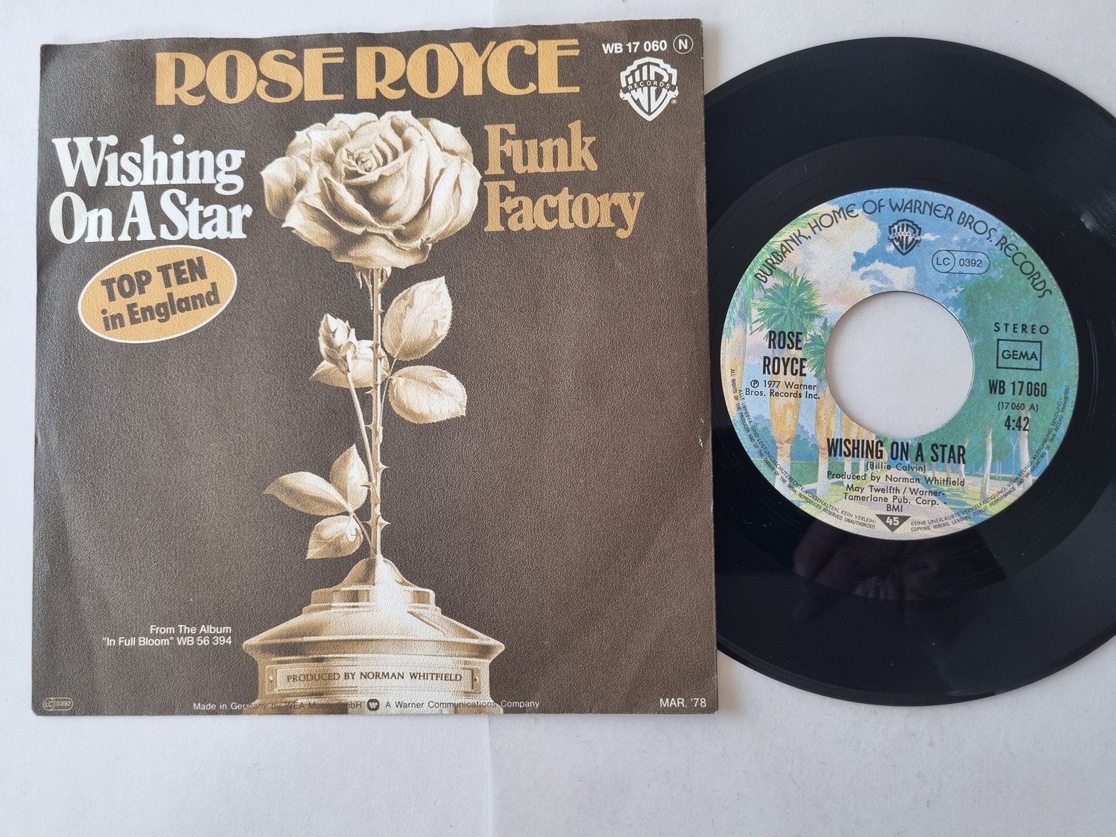 Rose Royce - Wishing On A Star 7'' Vinyl Germany