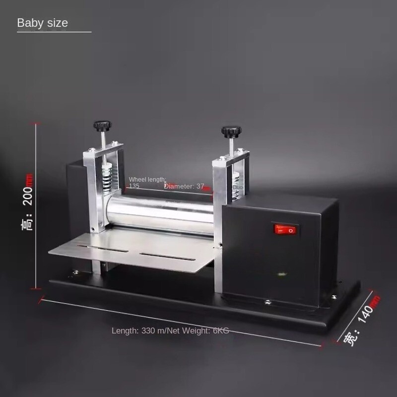 Electric Hand-Crank Small Leather Strip Extractor Cylinder-Press Leather Machine