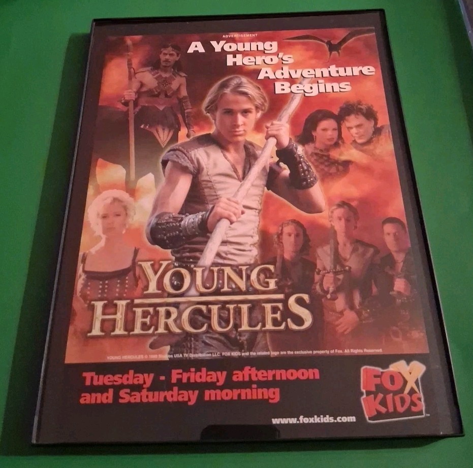 Young Hercules Ryan Gosling Fox Kids Framed Print Ad 1998 8.5x11