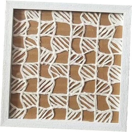 10x10 Glass Framed Wall Art Rustic Decor,Modern Abstract Aesthetic ZS003