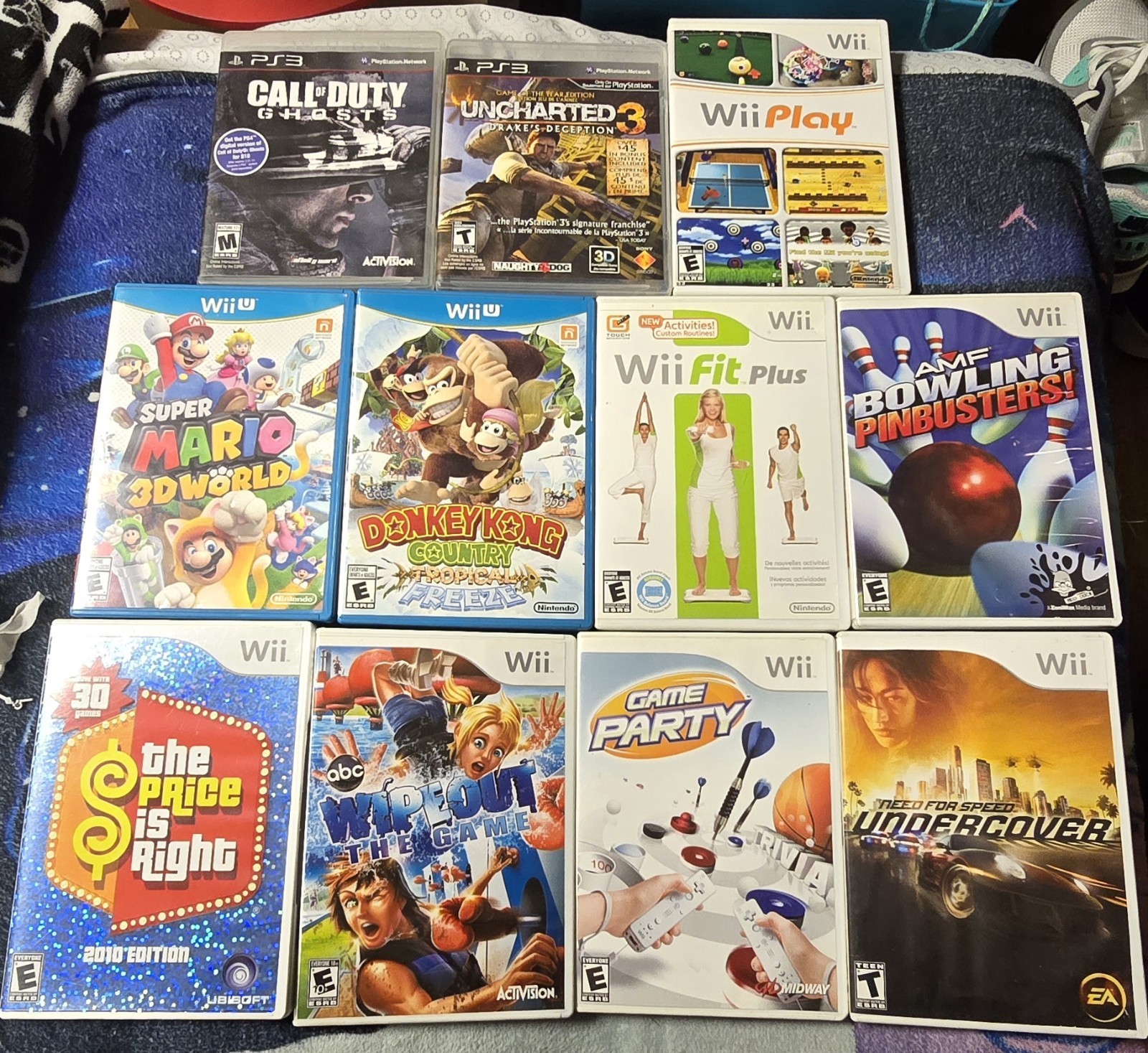 Nintendo Wii & PlayStation Game Lot 