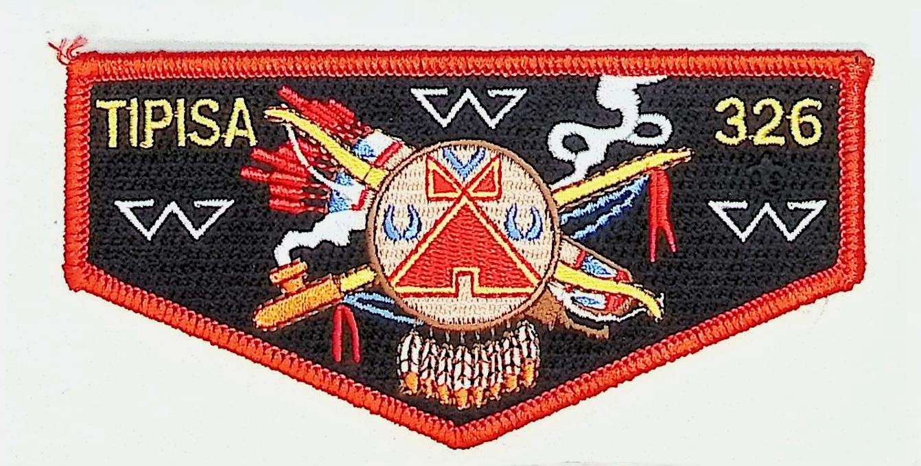 Tipisa Lodge 326 Central Florida Council FL Flap RED Bdr (PK1475)