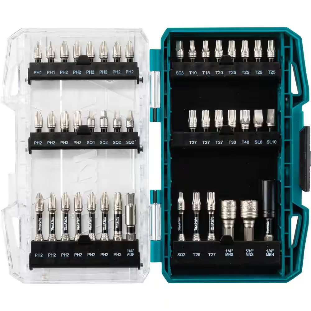 MAKITA IMPACT XPS Alloy Steel Impact Rated Screwdriver Drill Bit Set (45-Piece)