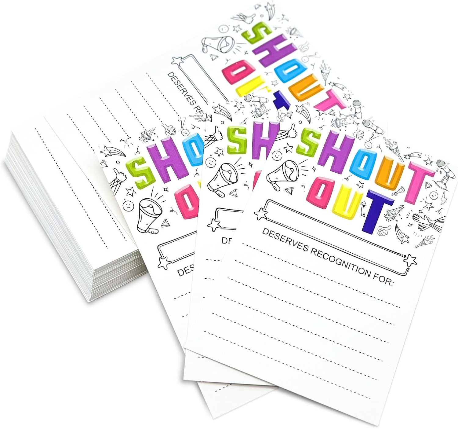 Recognition Cards 50-Pack for Employees, Teachers, and Students