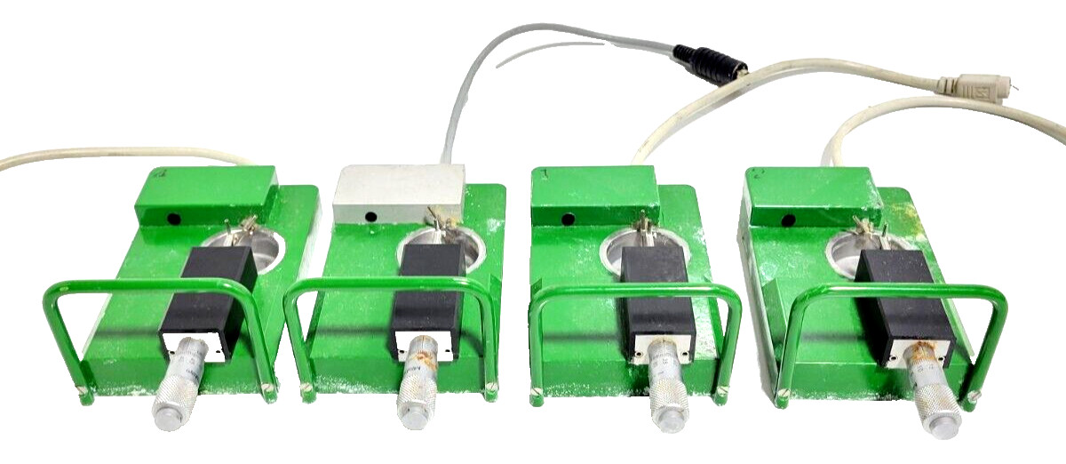 (LOT OF 4) - Mitutoyo Organ Bath Top Plates Green - Damaged Ports UNTESTED.