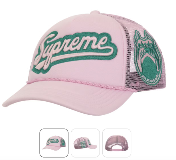 Supreme University Mesh Back 5-Panel Pink 26SS