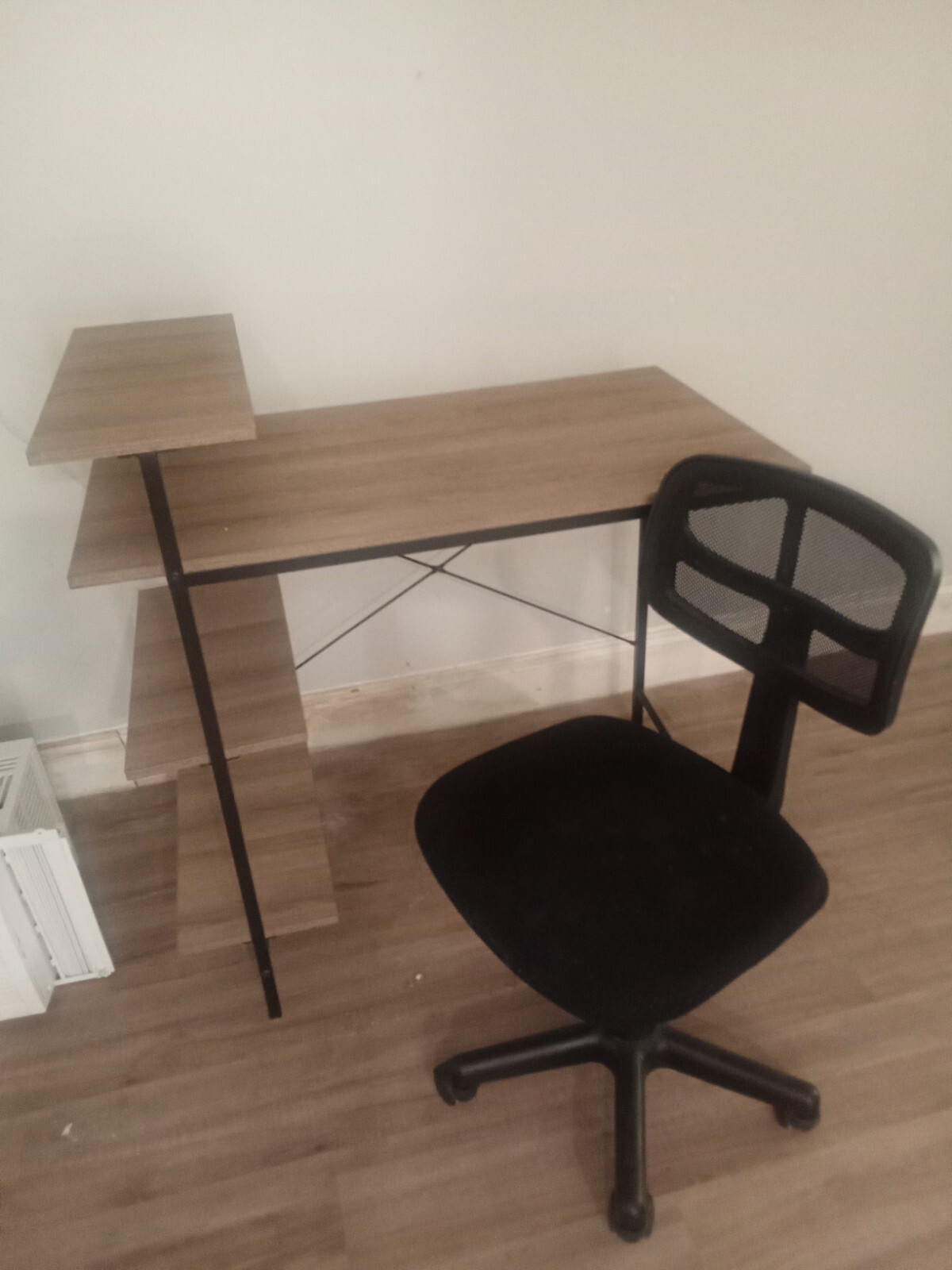 desk and chair