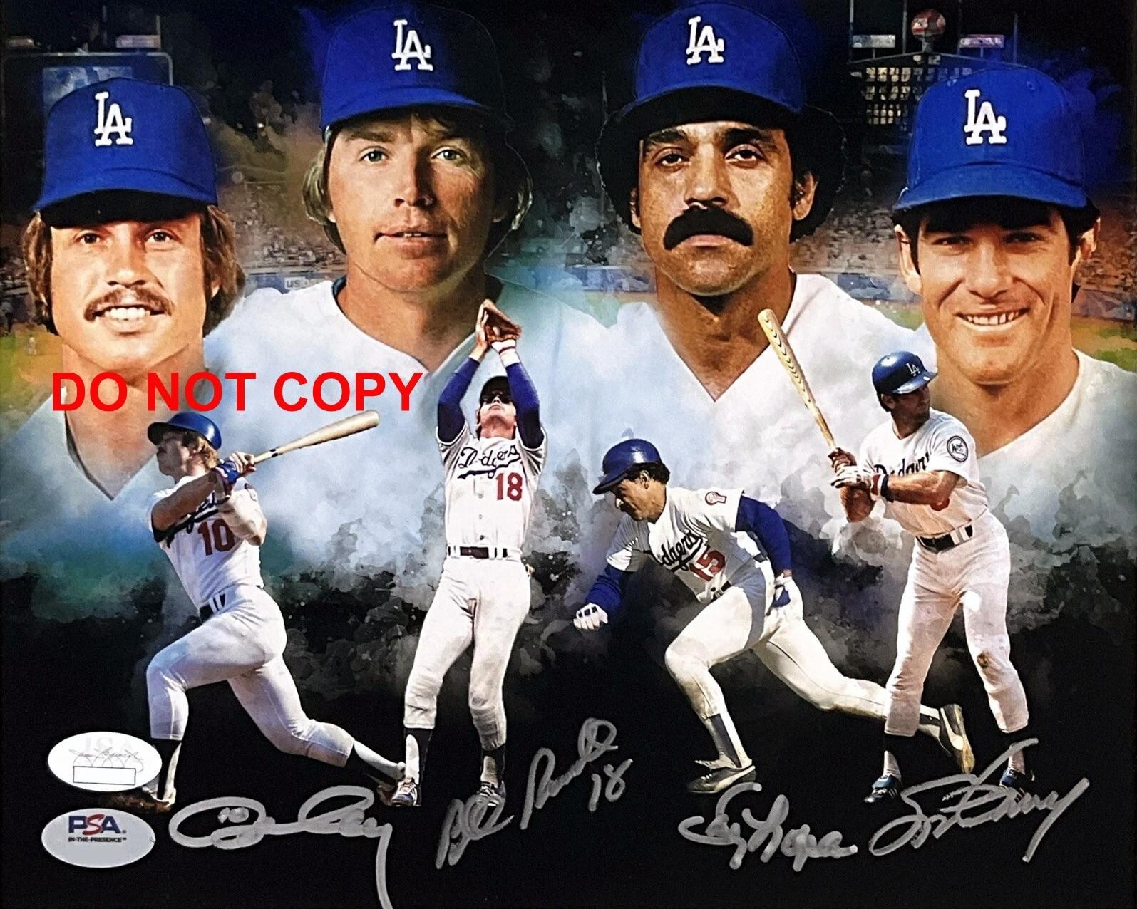 The 1981 Infielders LOS ANGELES DODGERS Signed Autographed REPRINT 8x10 Photo RP