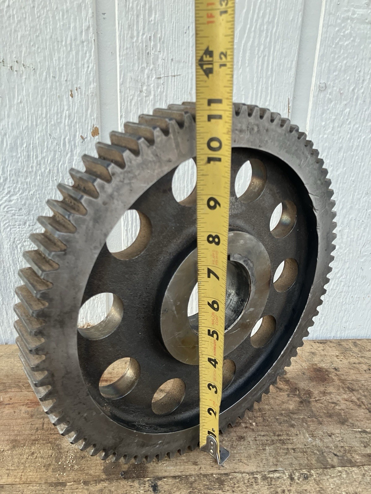 Very Nice--11" Industrial Steampunk Lamp Gear-Metal Sculpture Steel Sprocket Art