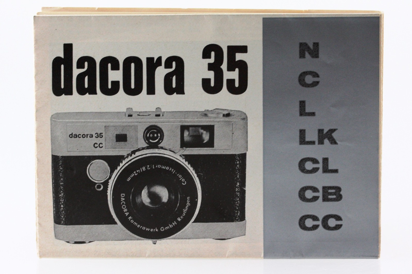 Manual Dacora 35 N C L Lk CL CB Cc