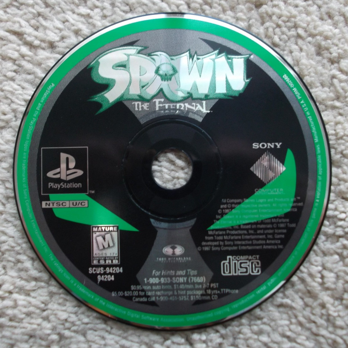 Spawn: The Eternal (Sony PlayStation 1, 1997)
