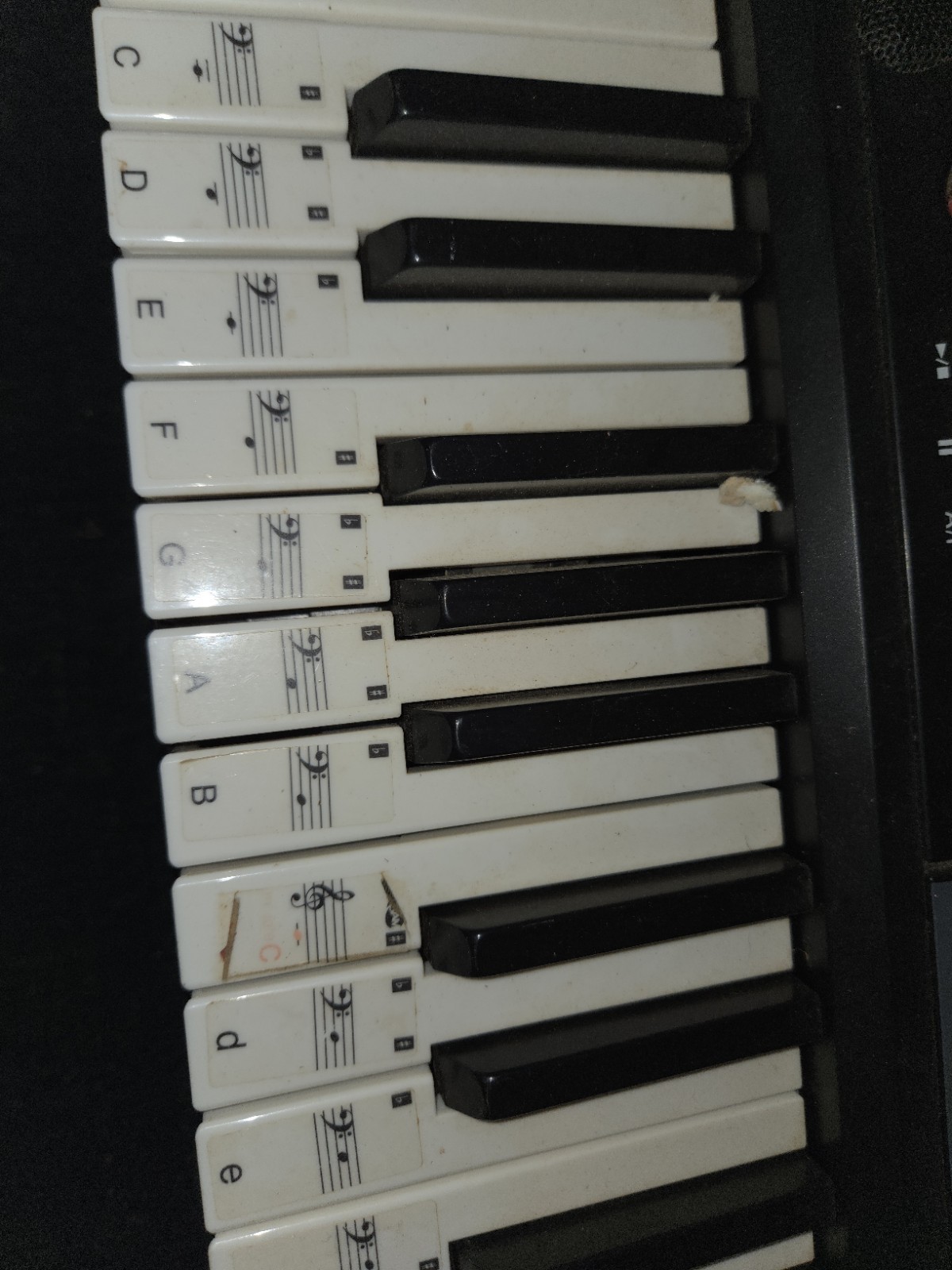 RockJam RJ-561 Digital Keyboard Portable Synthesizer | Tested | Power Cord