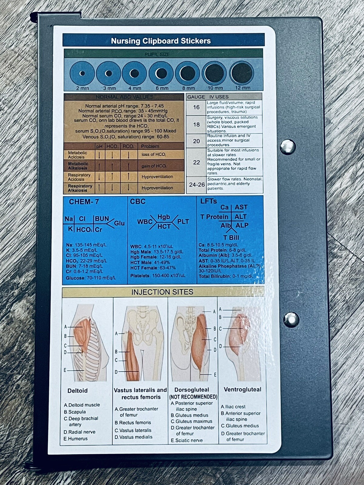 🆕 Nursing Edition Folding Student Clipboard Organizer FREE SHIPPING!!!