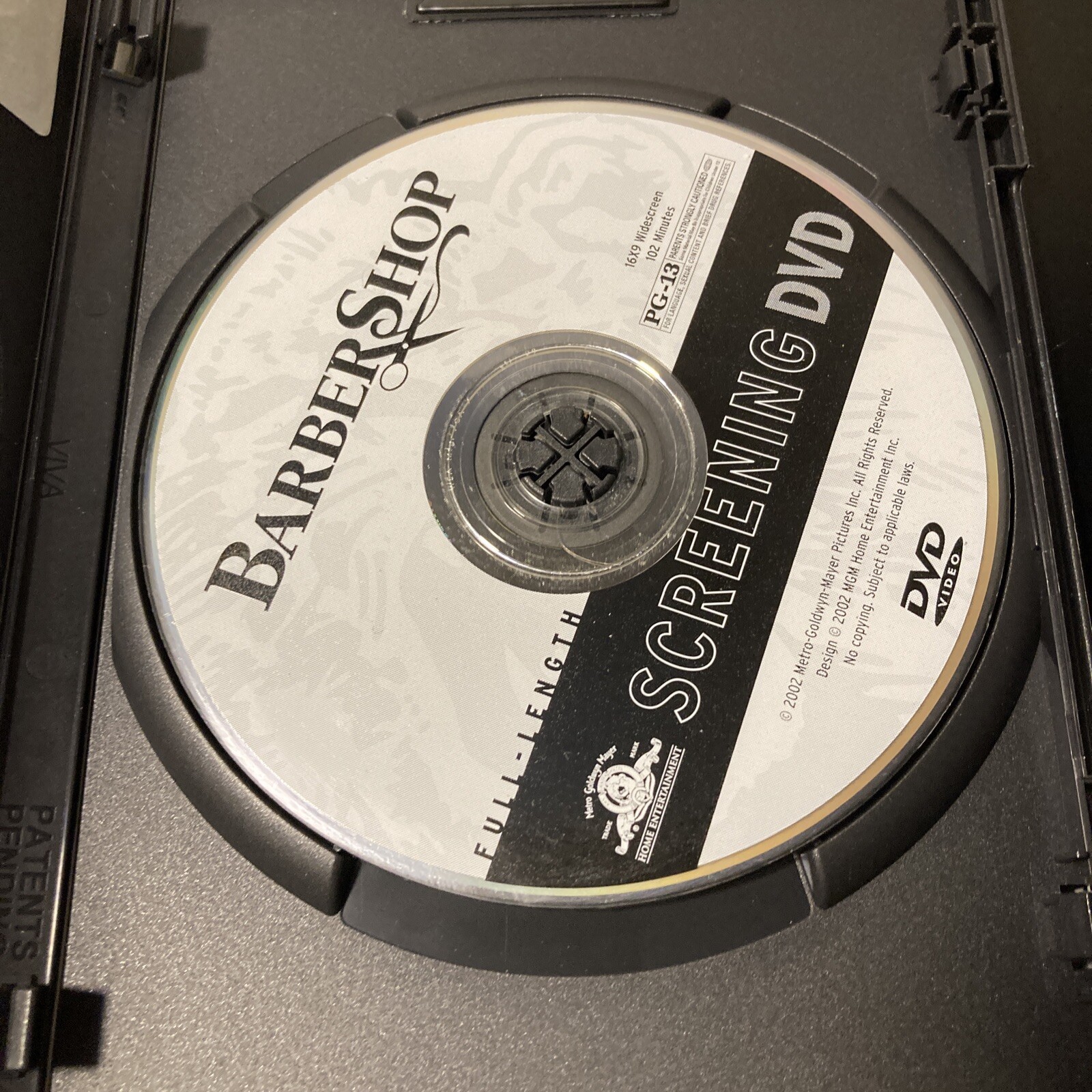 Barbershop Full Length Screening DVD Disc Only